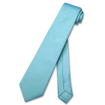 Covona Boys Dress Vest NeckTie Solid Turquoise Blue Neck Tie Set sz 12
