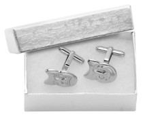 Silver-tone Cuff Links Mask Actor Bal Masque CuffLinks