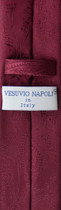 Vesuvio Napoli Skinny NeckTie Burgundy Paisley Mens 2.5" Neck Tie & Handkerchief