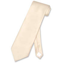 Light Brown Mens NeckTie | Vesuvio Napoli Solid Color Mens Neck Tie