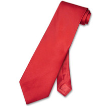 Biagio 100% Silk NeckTie Extra Long Rose Red Color Mens XL Neck Tie