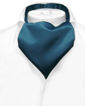 Ascot Cravat | Mens Blue Sapphire Ascot Cravat Necktie