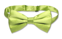 Green And Yellow Bow Tie | Mens Green And Yellow Silk Bow Tie