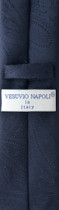 Vesuvio Napoli Skinny NeckTie Navy Blue Paisley Mens 2.5" Neck Tie Handkerchief