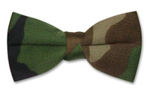 Covona Mens Dark Green Army Camouflage BowTie Military Mens Bow Tie