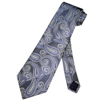 Blue Paisley Tie | Mens Covona Blue Paisley Pattern Print NeckTie
