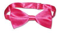 BowTie Solid Hot Pink Fuchsia Color Mens Bow Tie Tuxedo or Suit