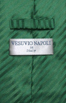 Men's Dress Vest NeckTie EMERALD GREEN Color Vertical Stripe Design Neck Tie Set