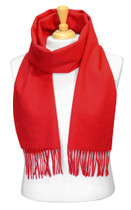 Red Color Wool Neck Scarf | Biagio Brand 100% Wool Neck Scarve