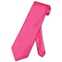 Biagio Mens Hot Pink Fuchsia Bamboo Silk Dress Vest Neck Tie Set sz Sm