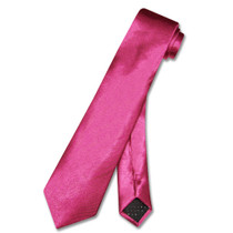 BOY'S NeckTie Solid CRANBERRY Dark Red Youth Neck Tie