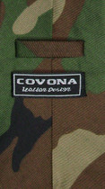 COVONA Men's Dark Green Army Camouflage NeckTie Military Neck Tie