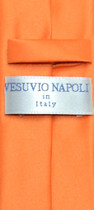 Vesuvio Napoli Narrow NeckTie Skinny ORANGE Color Men's Thin 2.5" Neck Tie