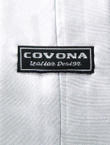 Covona NeckTie Solid SILVER Gray Color Men's Grey Neck Tie