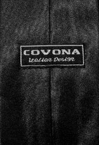 Covona NeckTie Solid BLACK Color Men's Neck Tie