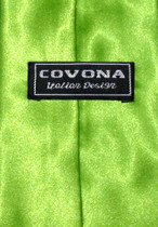 Covona NeckTie Solid LIME GREEN Color Men's Neck Tie