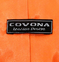 Covona NeckTie Solid ORANGE Color Men's Neck Tie