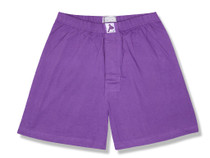 100% Knit Cotton Boxer Shorts | Biagio Mens Purple Indigo Boxers