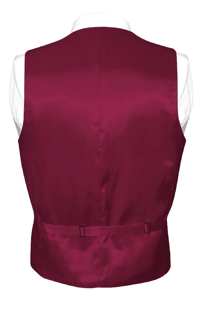 burgundy tie and vest