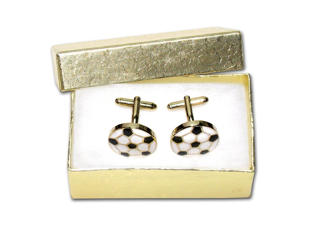 Soccer Ball Cufflinks Mens Soccer Ball Gold Tone Cufflinks