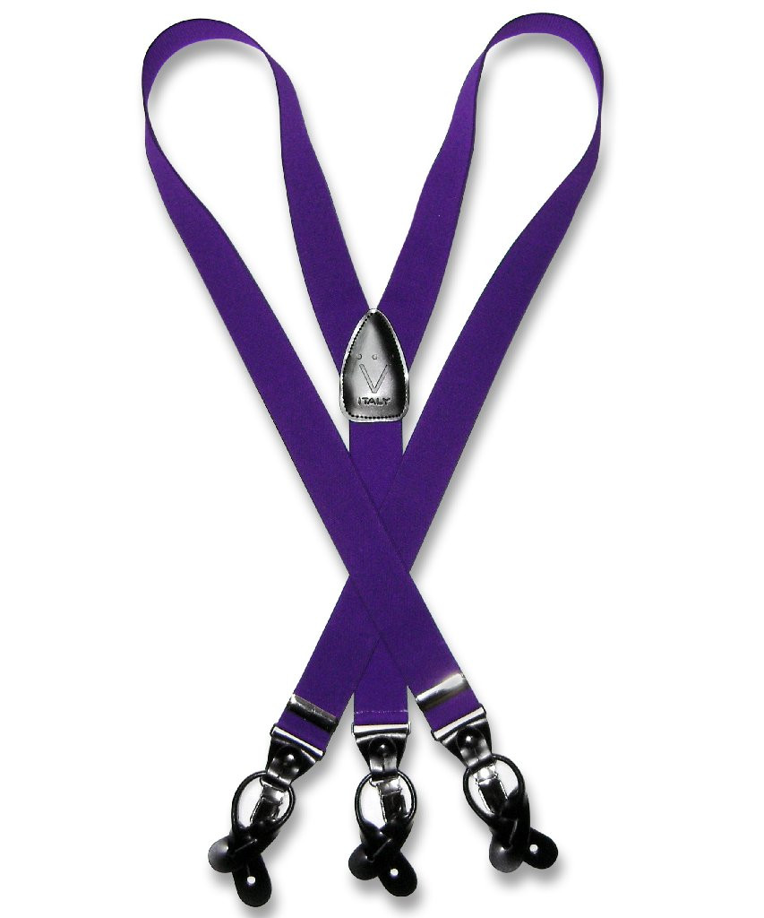 Men'S Black Suspenders For Men Y Shape Back Elastic Button & Clip Convertible main image 0