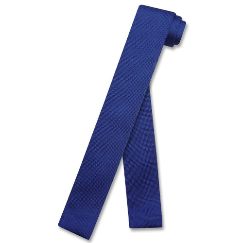 Royal Blue Knitted Mens NeckTie | Antonio Ricci Mens Knit Neck Ties