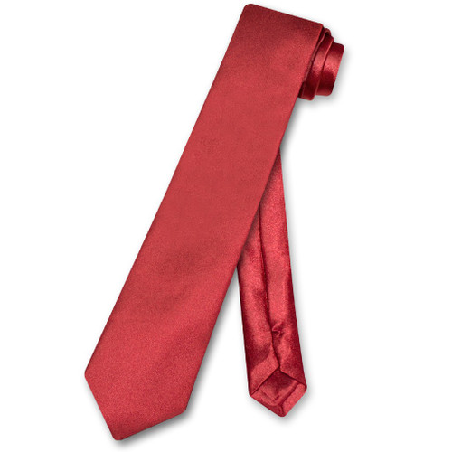 Biagio Boys NeckTie Solid Burgundy Color Youth Neck Tie