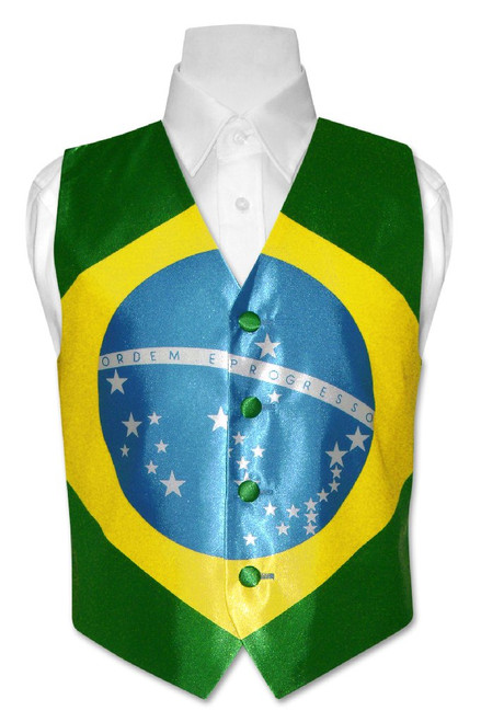 Brazilian Flag Vest | Boys British Flag Vest Size 8