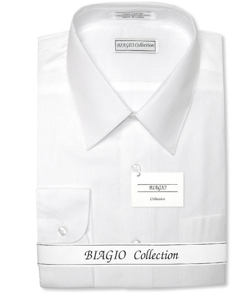 white cotton dress shirt mens