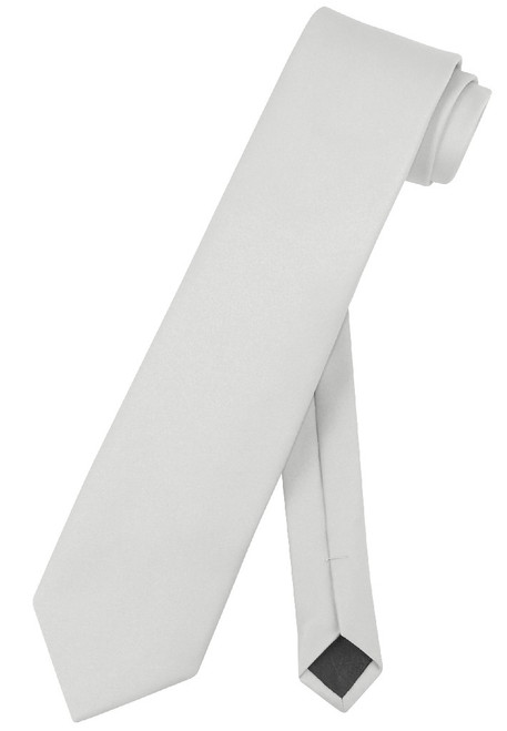 Extra Long Silver Grey Tie | Solid Silver Grey Color XL NeckTie Extra Long Silver Grey Tie | Solid Silver Grey Color XL NeckTie