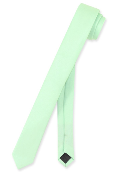 Laurel Green Skinny Neck Tie | Mens Extra Narrow NeckTie