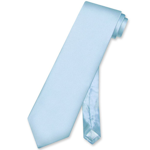 Extra Long Mens Silk Ties | Mens Extra Long Baby Blue Necktie