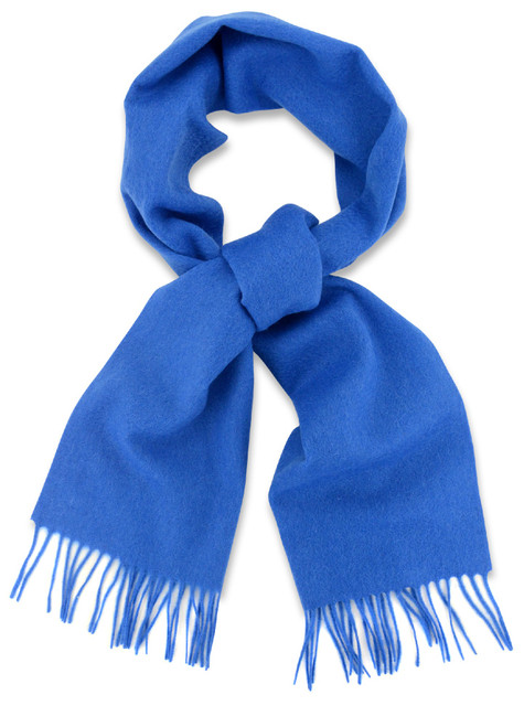 Royal Blue Color Wool Neck Scarf | Biagio 100% Wool Neck Scarve