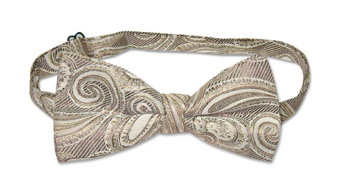 Covona Collection BowTie Light Brown Color Mens Bow Tie