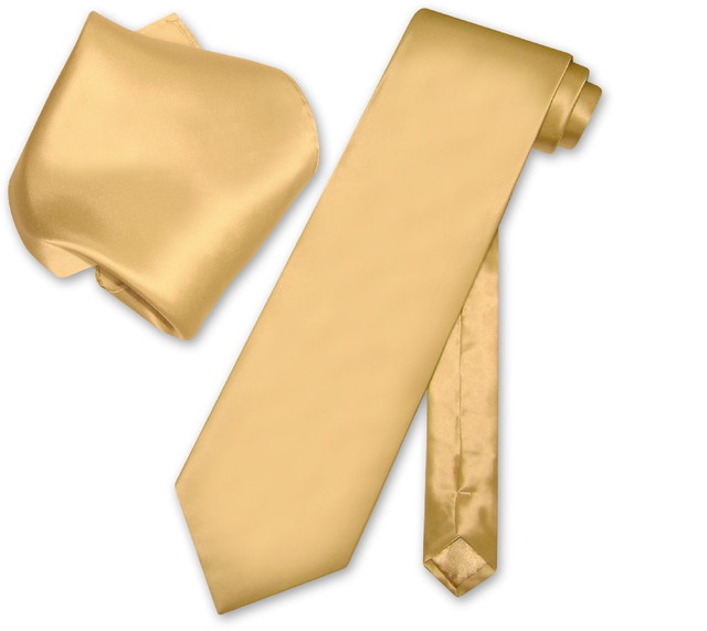 100% Silk Solid Necktie With Handkerchief Buy 10 Of Same Color Tie For $25 Each-Men'S Neck Ties - Mens Dress Tie - Trendy Mens Ties main image 1