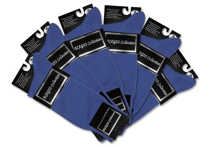Men's Fancy Blue Sock Bundle - 6 Pair main image 1
