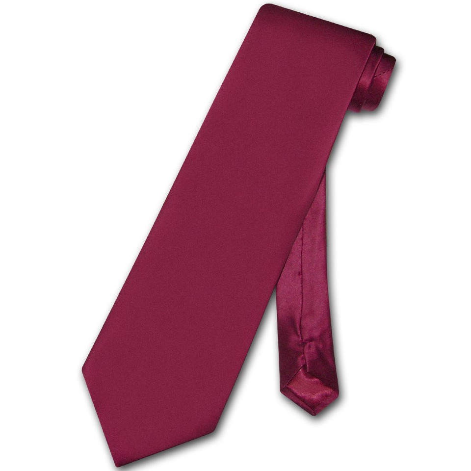 Burgundy Striped Silk Necktie