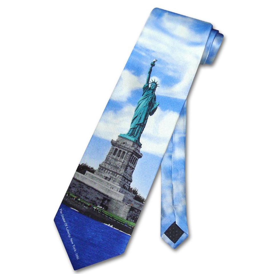 Statue of Liberty Tie | Mens Novelty Statue Of Liberty Tie