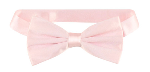 Solid Pink Colored Mens BowTie | Mens 100% Silk Pre Tied Bow Ties