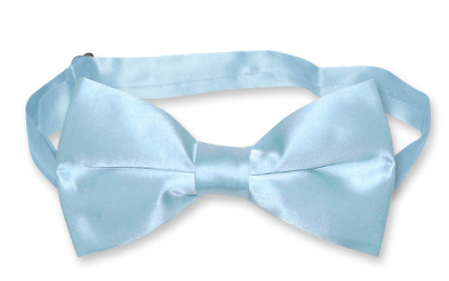 Baby Blue Mens Bowtie | Biagio Silk Pre Tied Solid Color Bow Tie