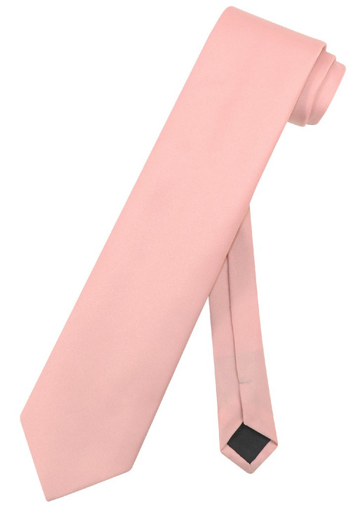 Extra Long Dusty Pink Tie | Solid Dusty Pink Color XL NeckTie