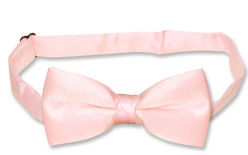 Covona Boys Bow Tie Solid Pink Color BowTie