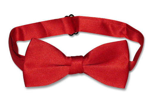 Covona Boys Bow Tie Solid Red Color BowTie