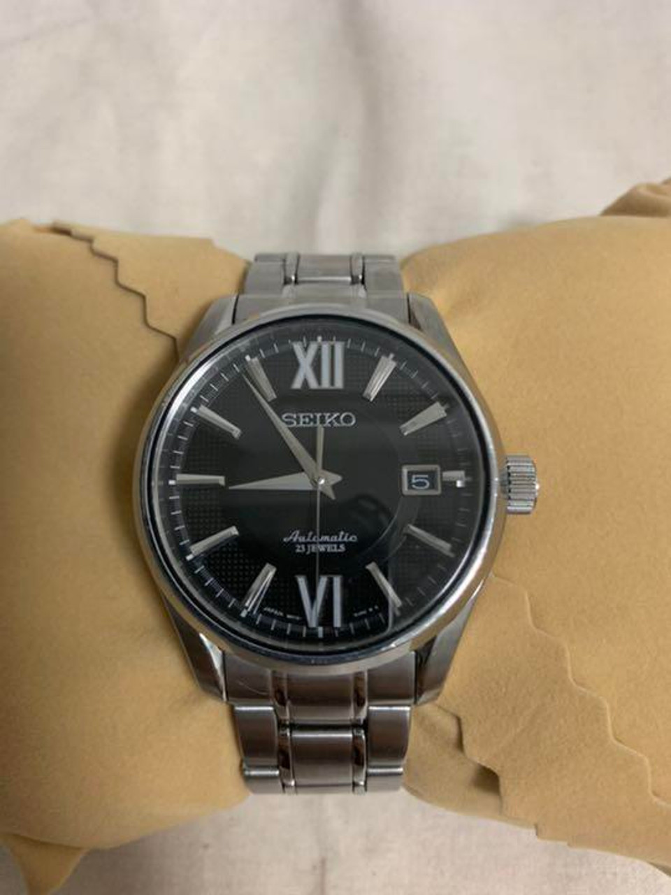 特価国産SEIKO プレサージュ　SARX003 革ベルト付 時計