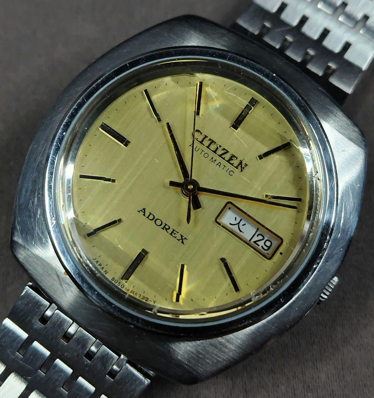 2段引きにてCITIZEN ADOREX AUTOMATIC