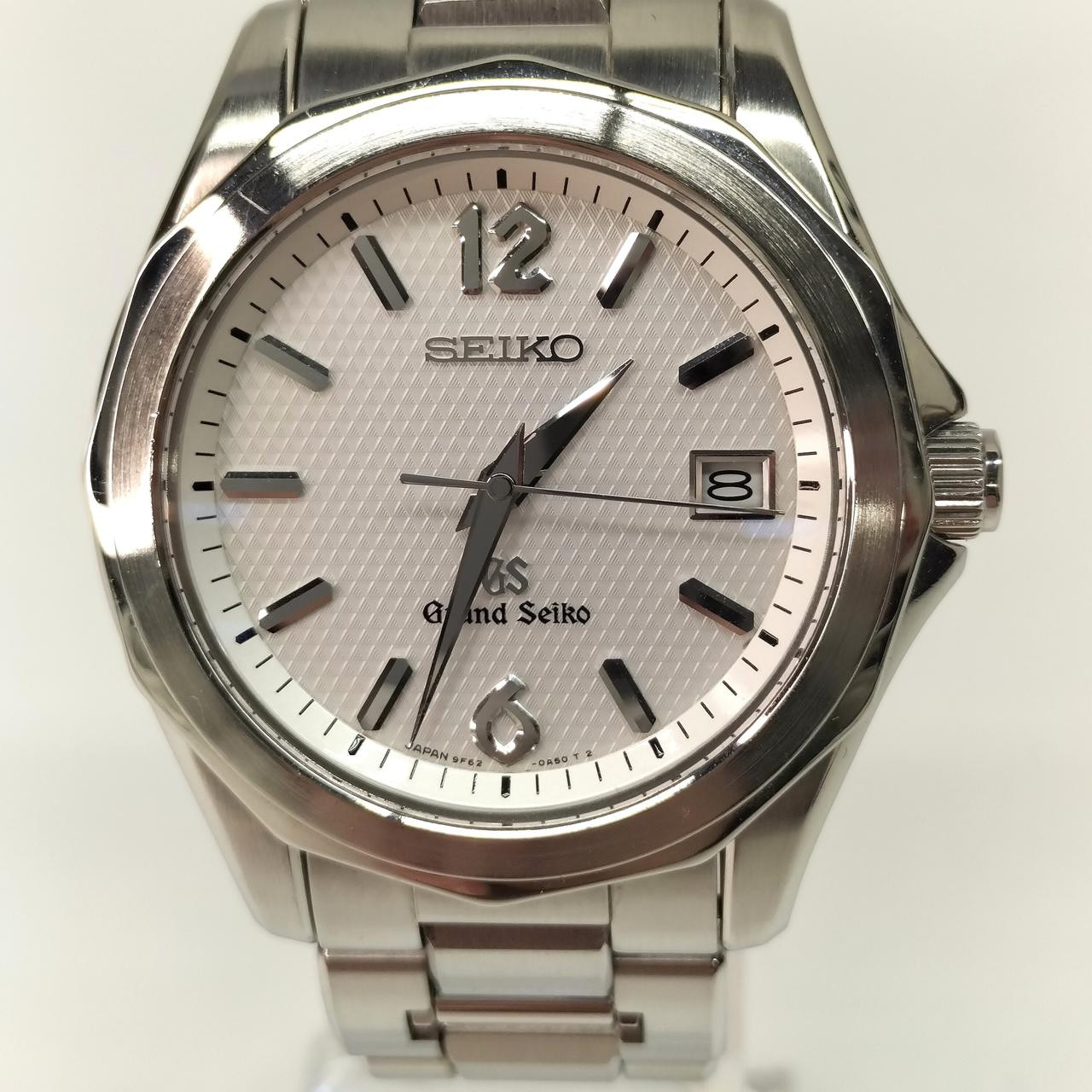 Seiko Grand Seiko 9F62-0A60 Date Stainless Steel White Quartz Mens Watch -  Japan Pre-owned Vintage