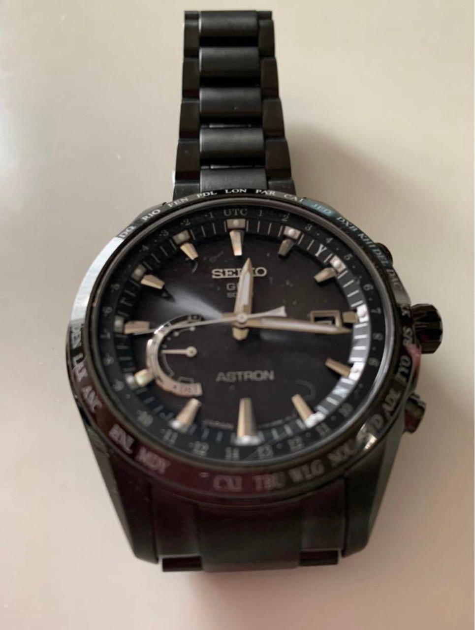 Seiko Astron SSE089JC 8X22-0AG0 Box GPS Solar Mens Watch Authentic Working  - Japan Pre-owned Vintage