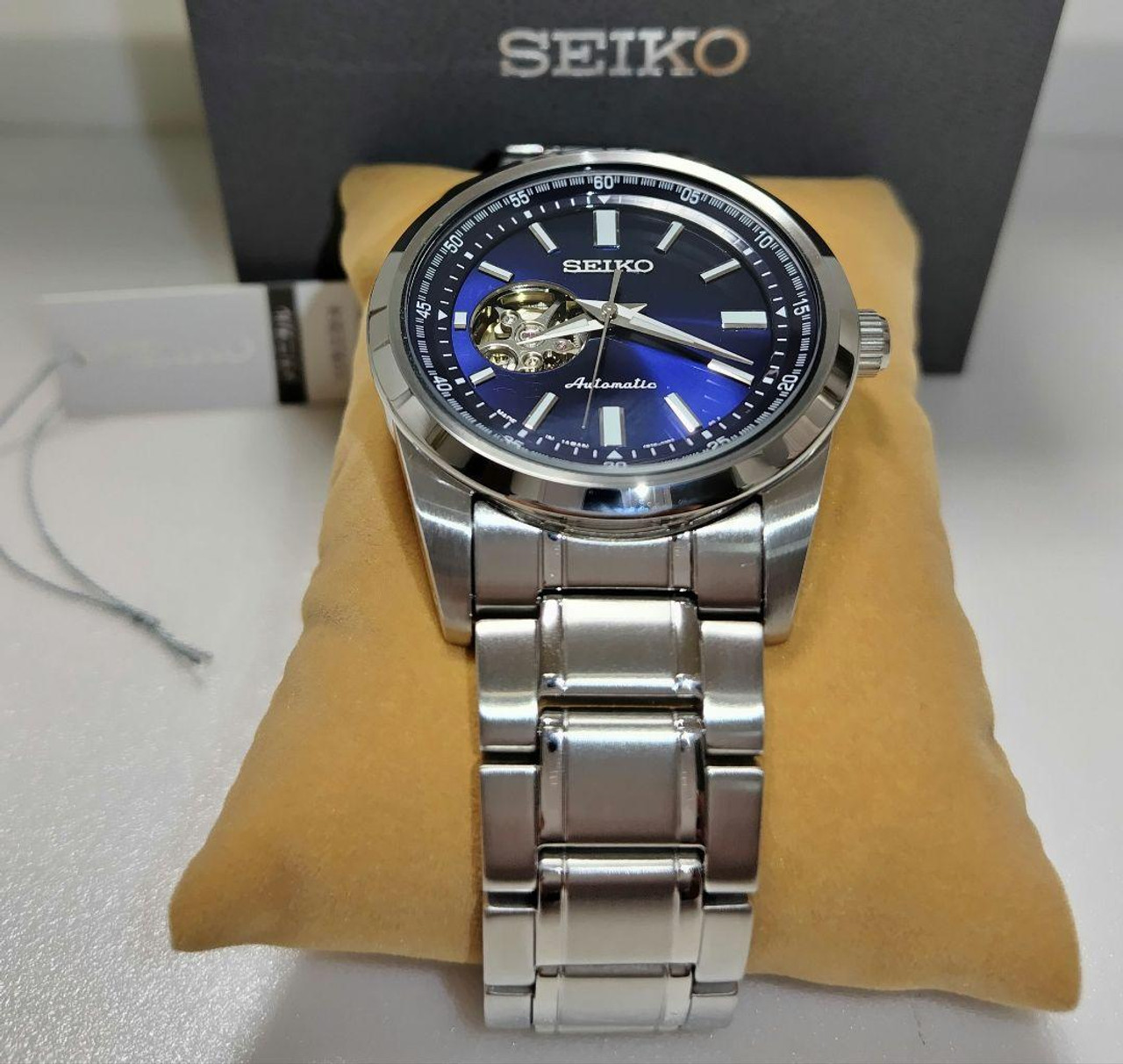 Seiko Mechanical 4R38-02A0 SCVE051 24 Jewels ST.Steel Box