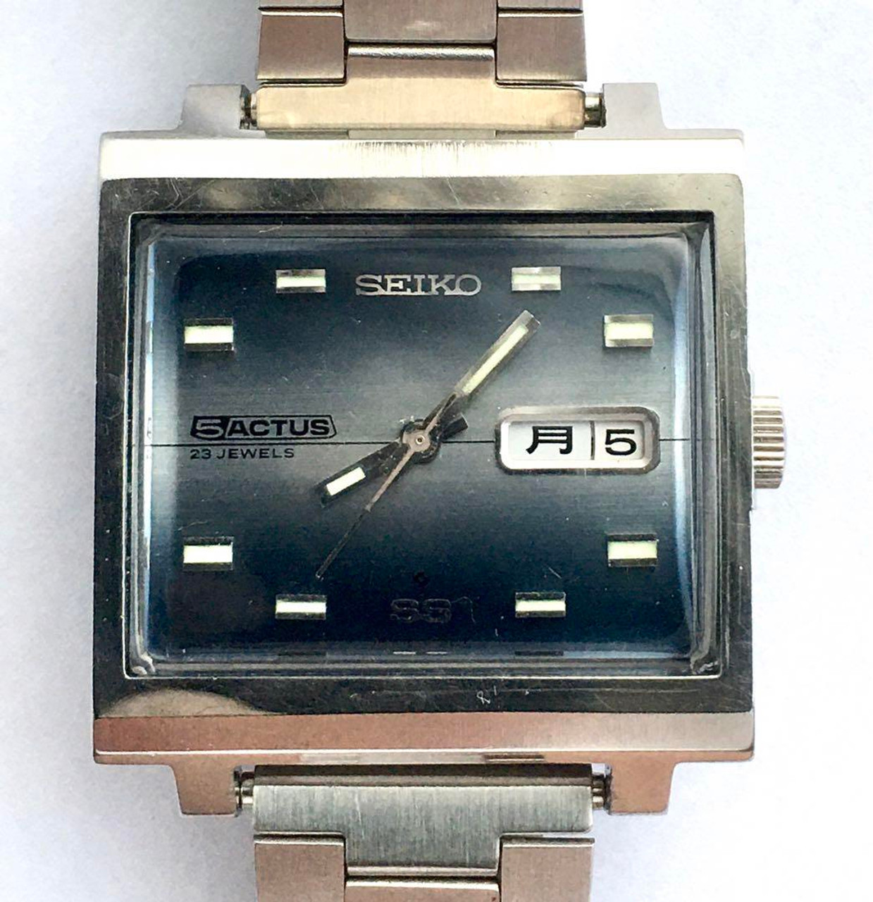 Seiko 5 Actus 6106-5440 Vintage OH Day Date Stainless Steel