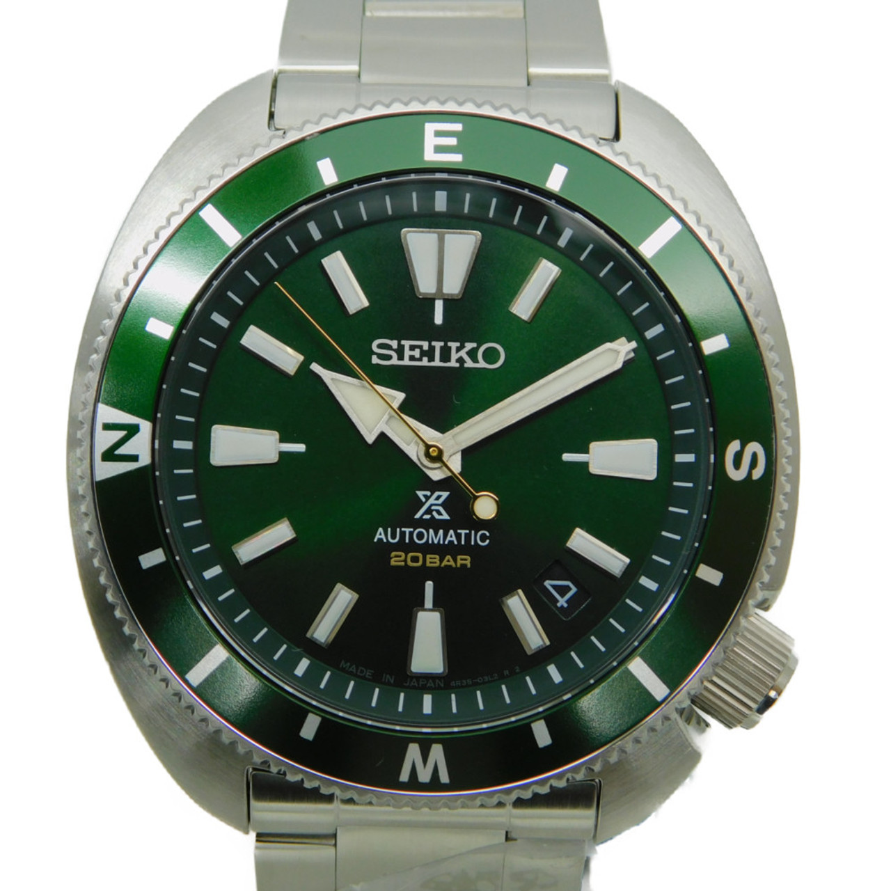 Seiko Prospex SBDY111 Field Master 20Bar Green Slv Round Automatic